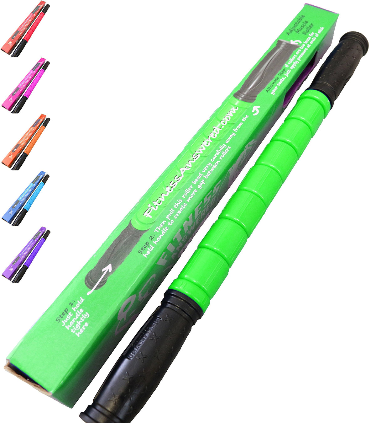 Original Muscle Magic Roller Stick | 17.75" Sports Massage Tool - Green