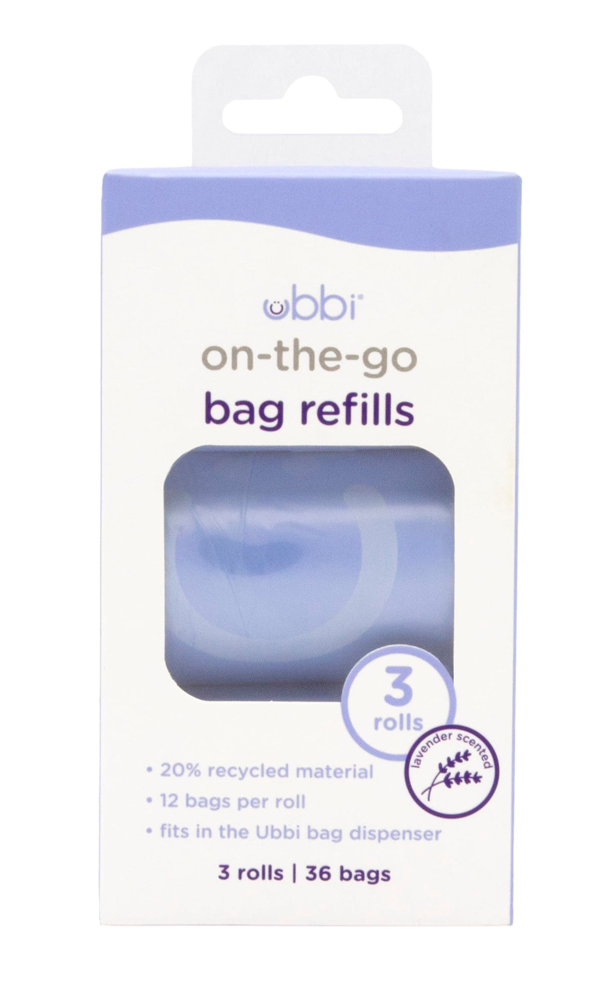 Ubbi Lavender Scent Travel Diaper Bags - 36 Pack