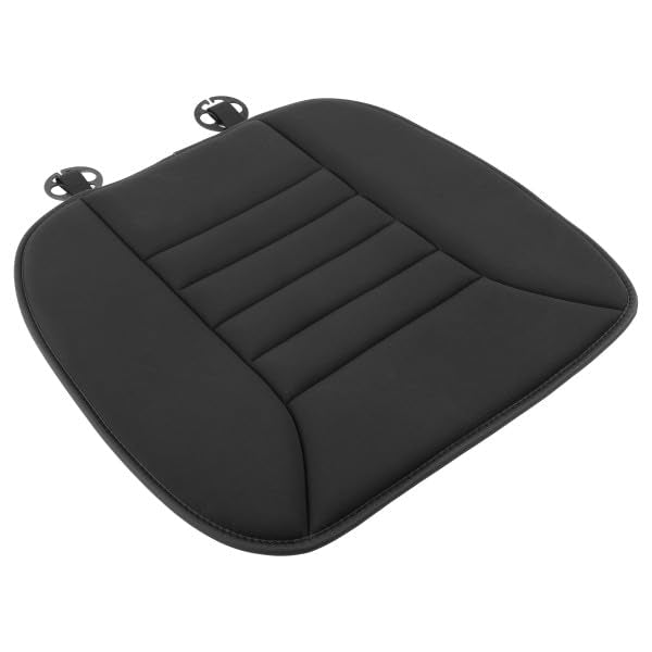 Memory Foam Stalwart Auto Cushion - 1.2-Inch Thick with Plastic Anchors (Black)