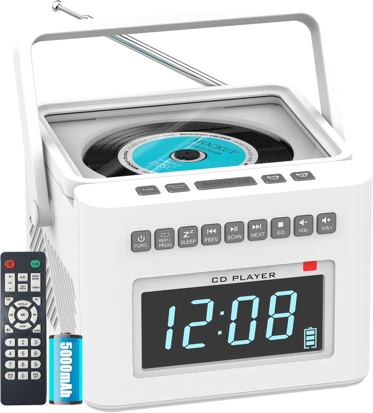 Greadio 12-in-1 Sleep-Aid Boombox with Bluetooth and Alarm