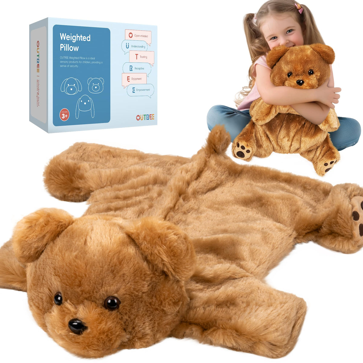 Bear Buddy Sensory Lap Pad 22.83x19.69 in - 4.5 lbs