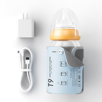 Travel-Friendly Baby Bottle Warmer with LED Display