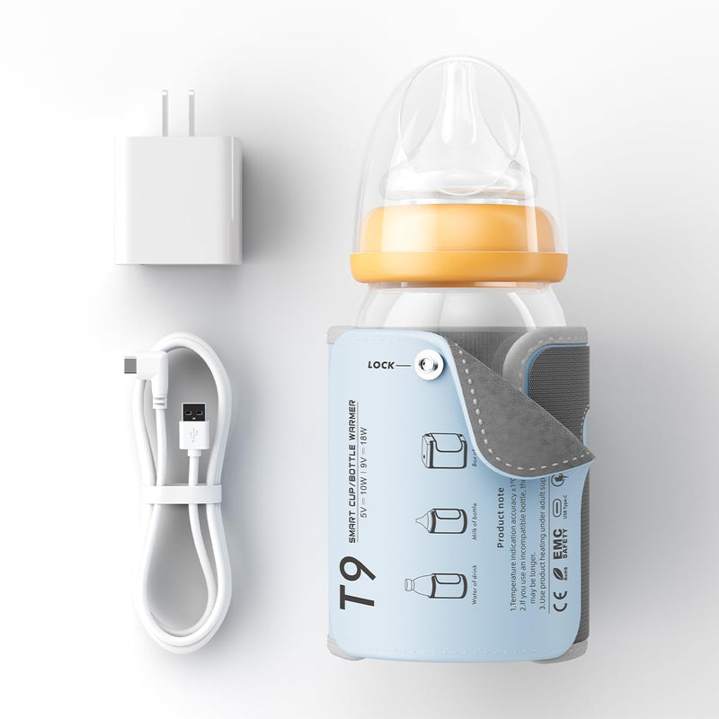 Travel-Friendly Baby Bottle Warmer with LED Display