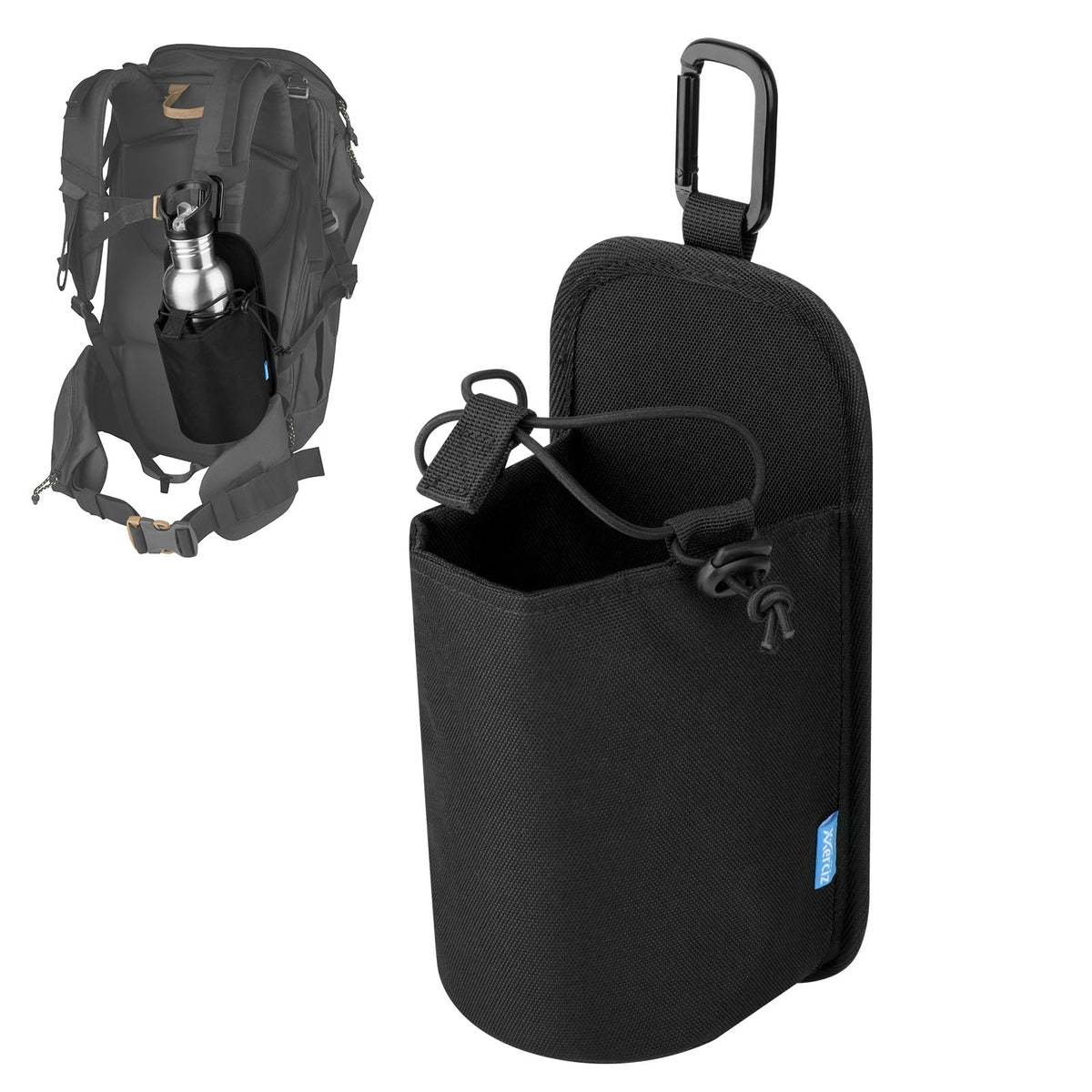 HydroStrap Nylon Water Bottle Carrier for Backpacks