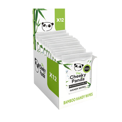 Eco Pure Wipes – Bamboo Travel Packs | 12-Pack Pocket Wipes | Soft, Strong & Biodegradable
