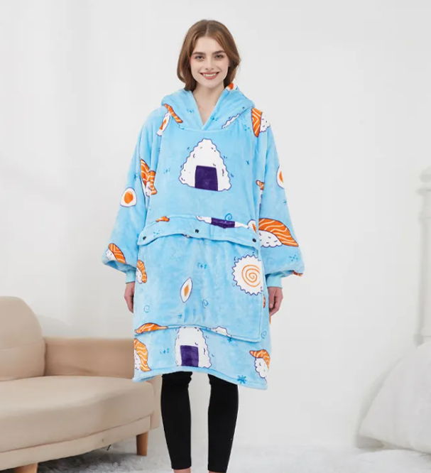 USB Cozy Hooded Heating Blanket