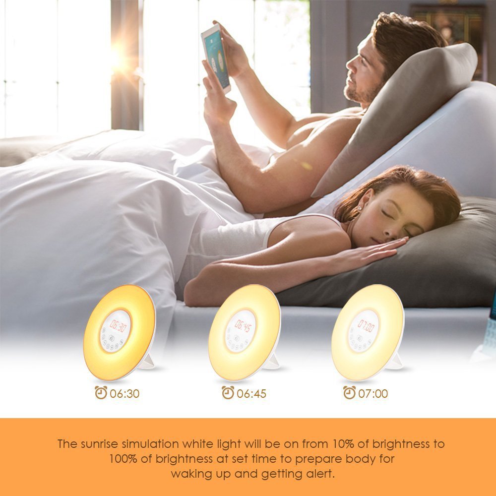 Luminous Wake-Up Alarm Clock Lamp