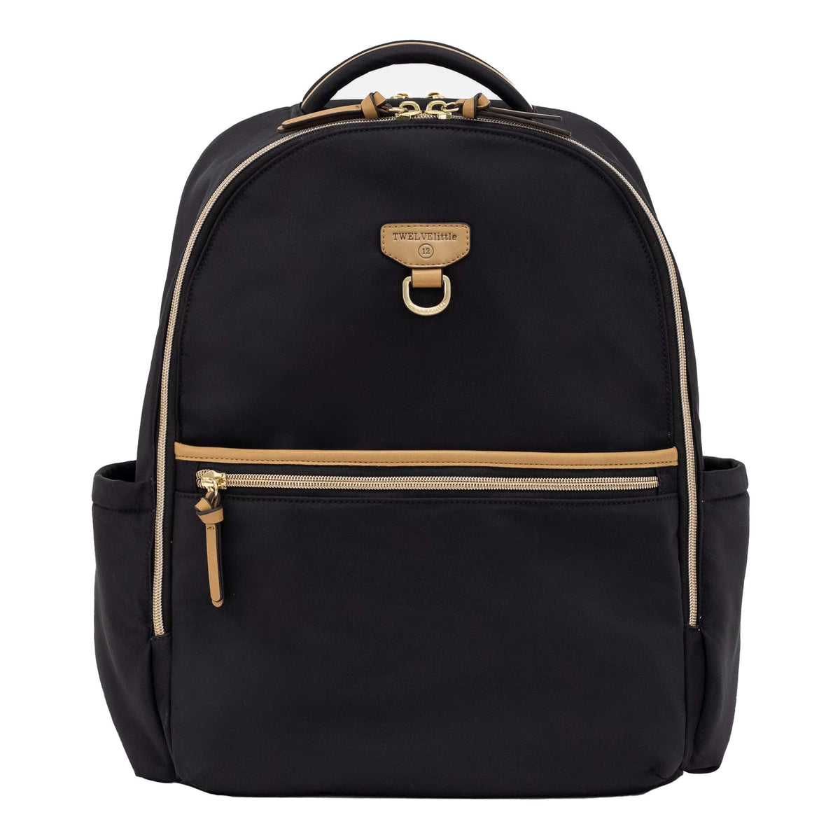 On-The-Go Parent's Backpack: Black Tan Edition with Changing Pad
