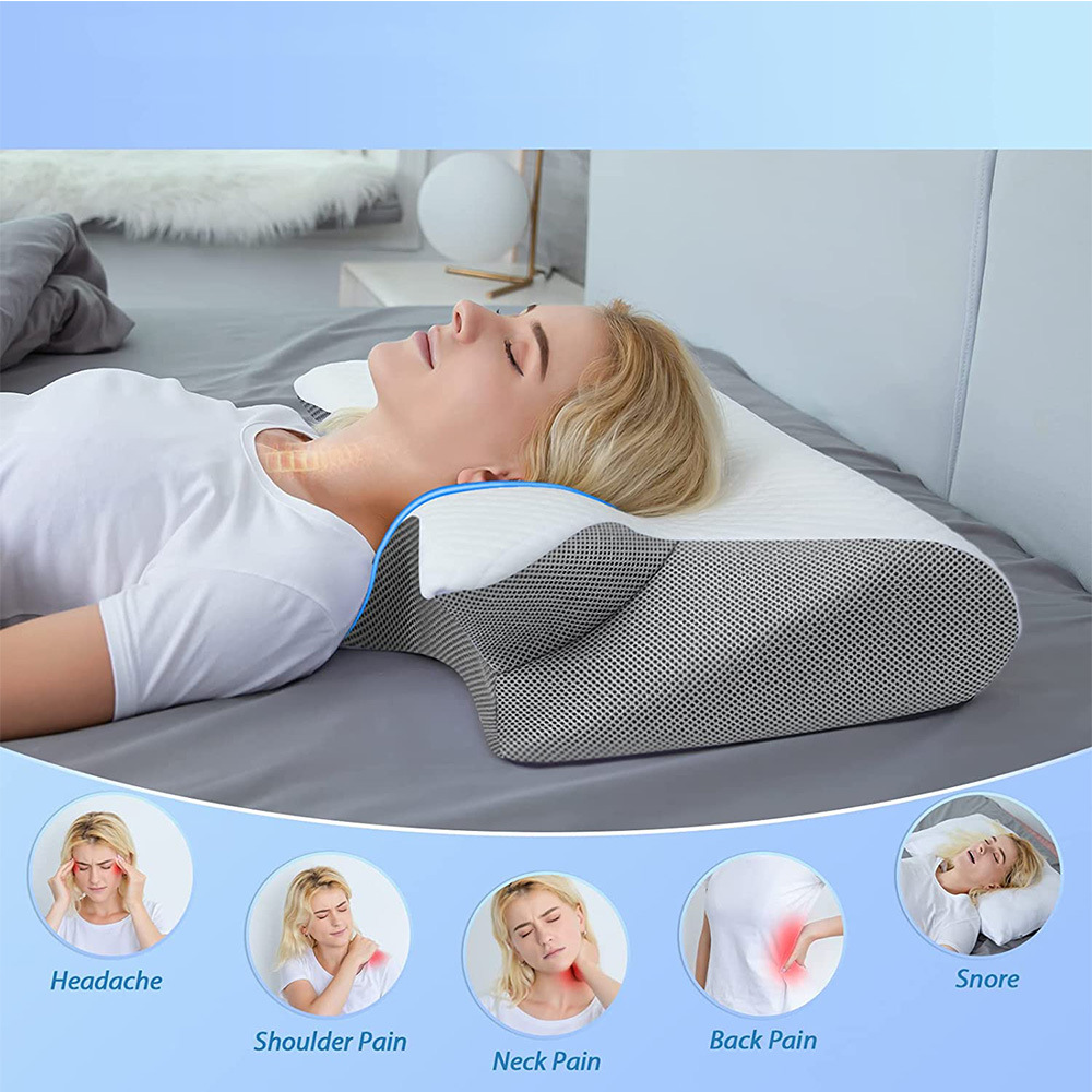 Ergonomic Memory Foam Neck Pillow