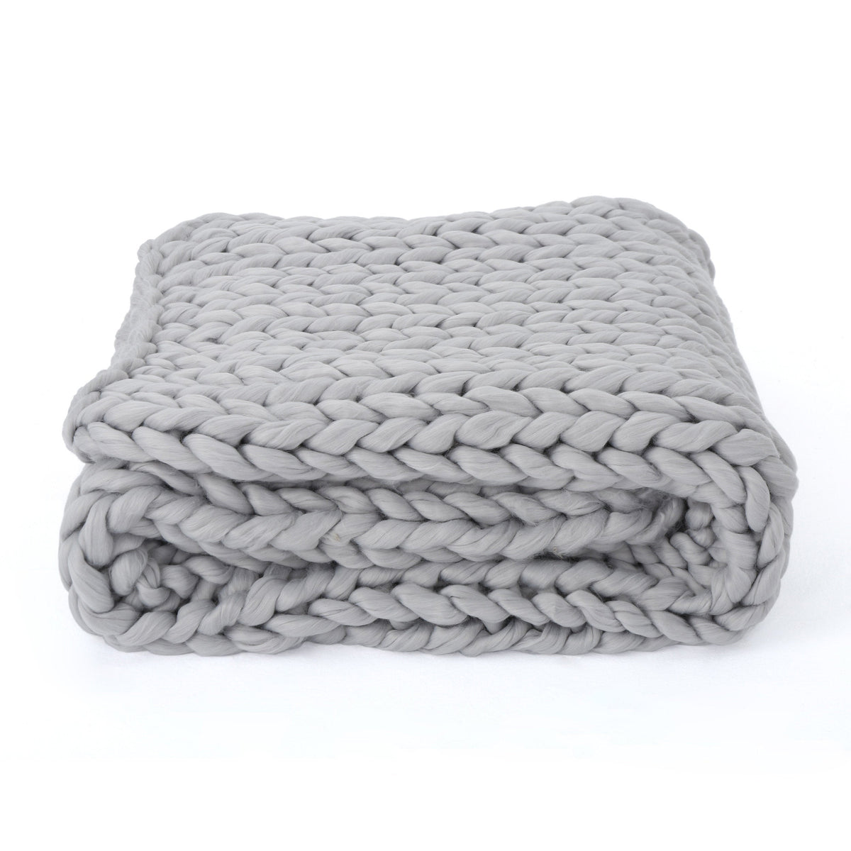 Silver Comfort Knit Blanket