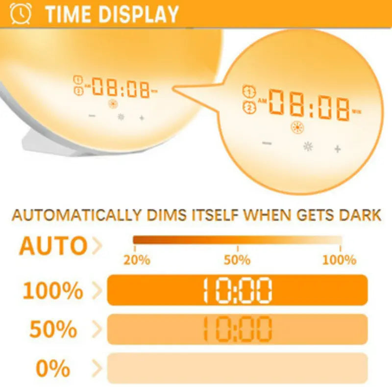 Kids' Dual Alarm Sunrise Clock
