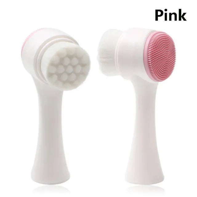 Dual-Action Silicone Face Brush