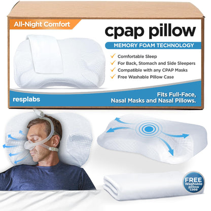 SleepEasy CPAP Support Pillow with Extra Pillowcase