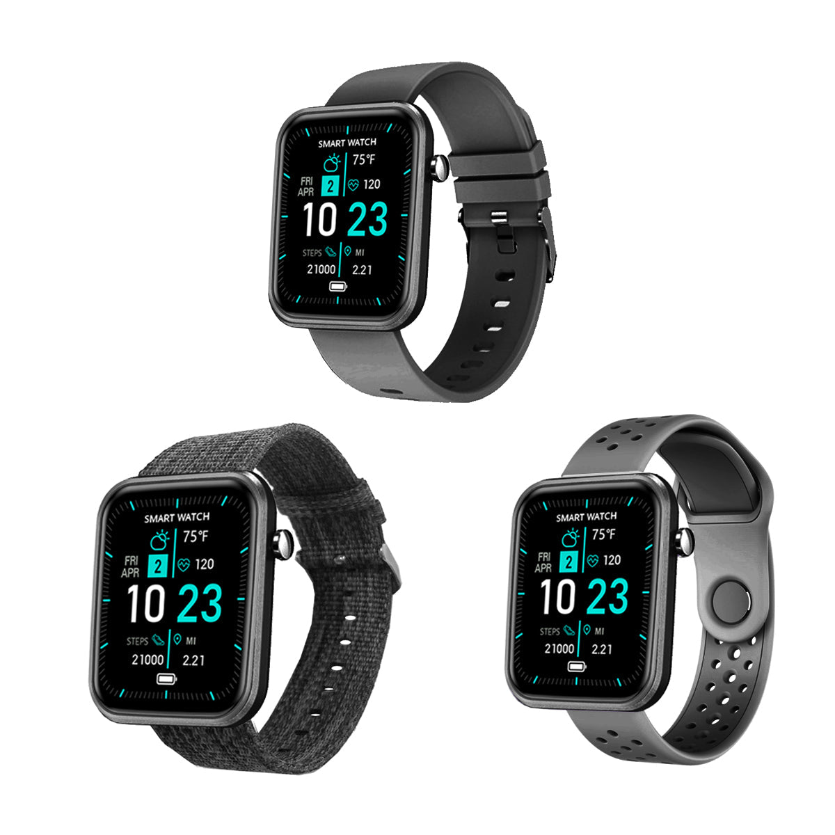 Tri-Band Wellness Smartwatch