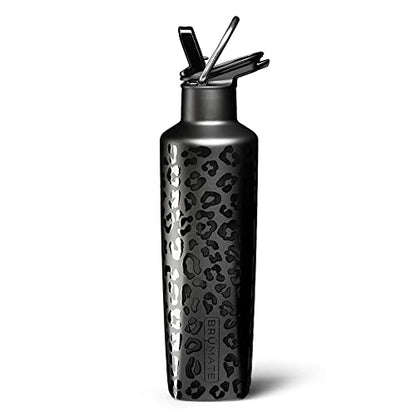 ChillMate Kids Water Flask | Leakproof & Insulated 16oz Bottle with Straw | Stainless Steel | Ideal for School (Matte Navy)