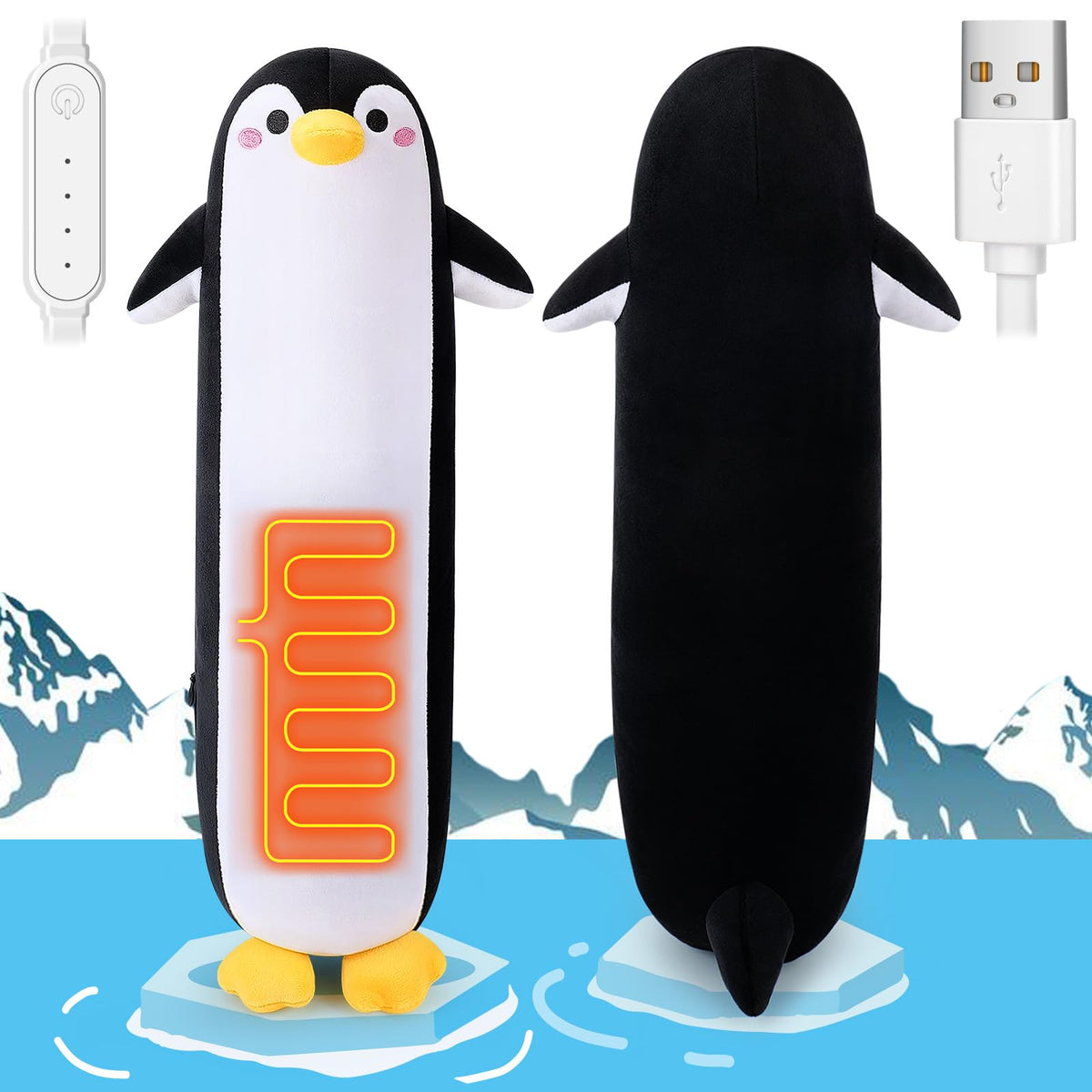 Penguin Plush Period Relief Heating Pad