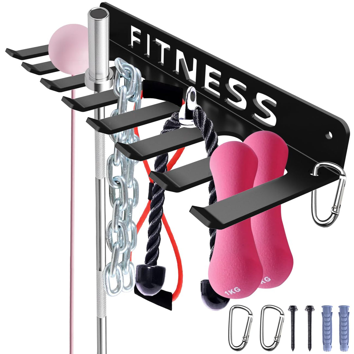 Fitness Gear Wall Organizer