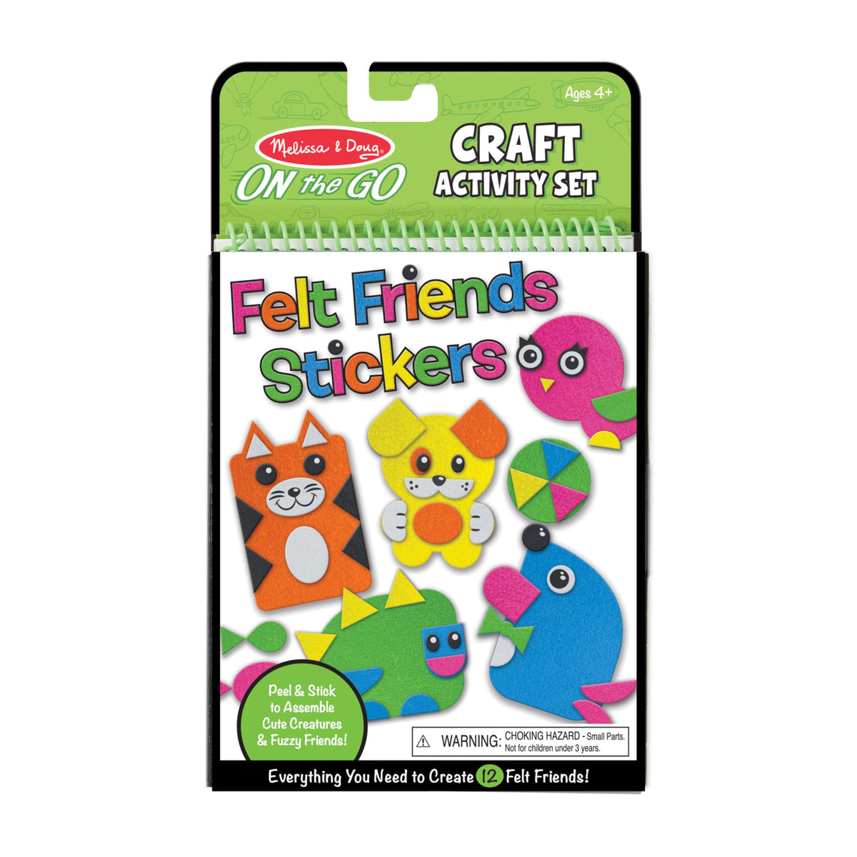 Melissa & Doug Felt Friends Sticker Craft Set - FSC Certified