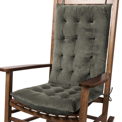 Velvet Rocker Cushion Duo - Grey