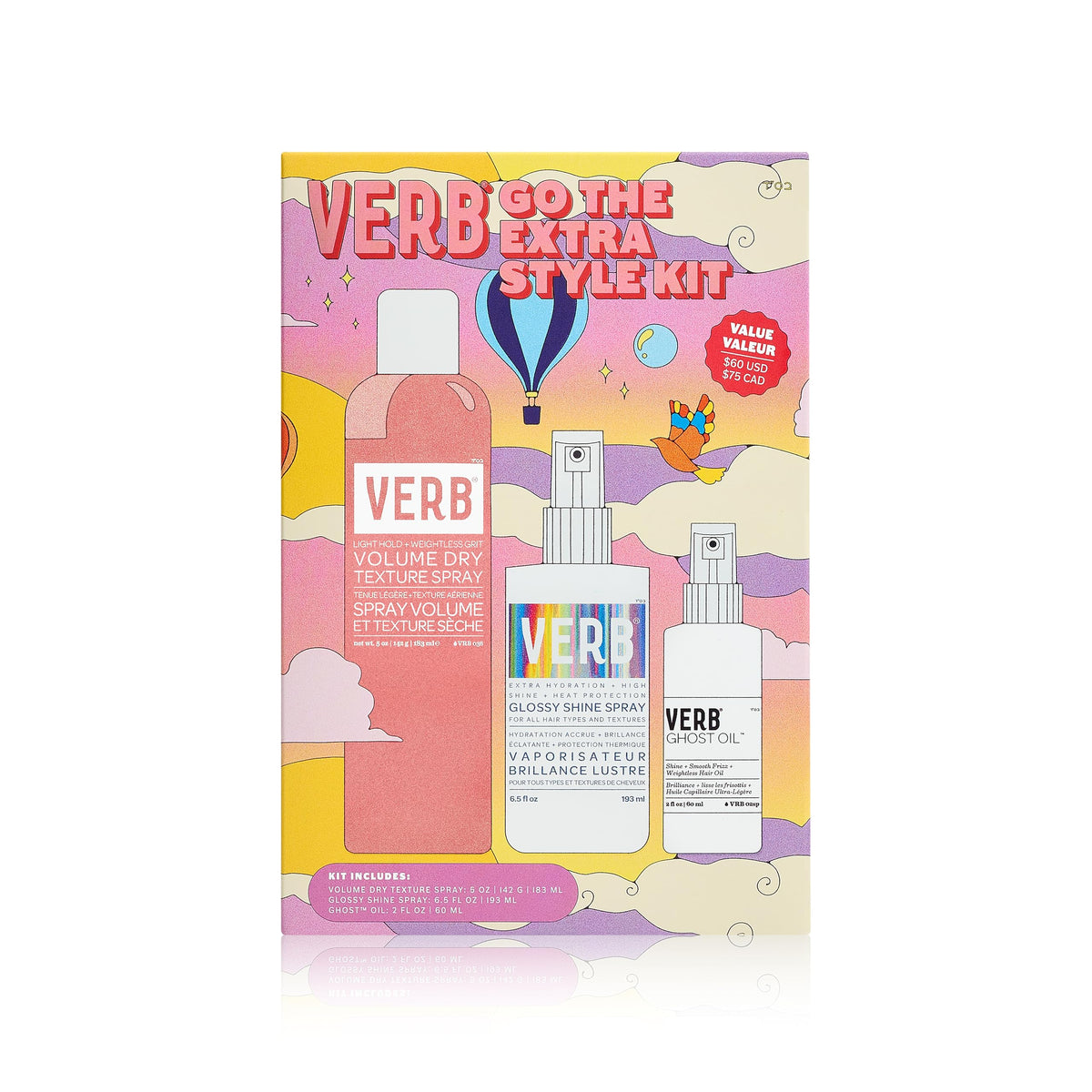 VERB® Shine & Volume Travel Kit: Weightless Styling Essentials