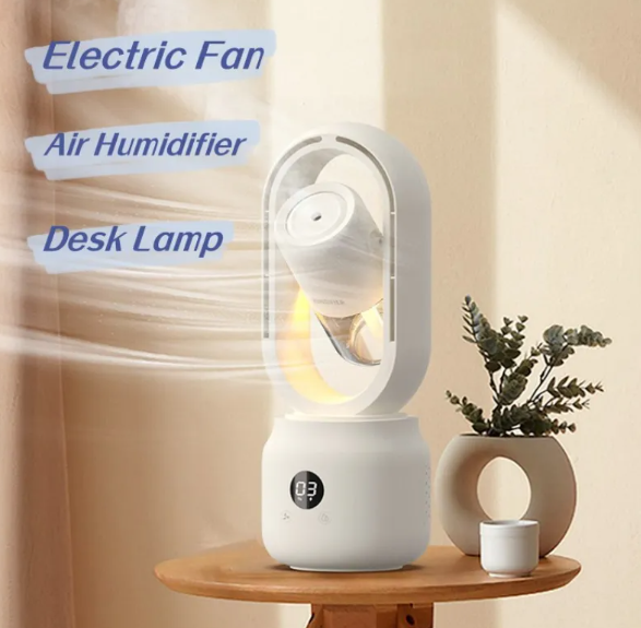 HydraMist Bladeless USB Fan & Humidifier