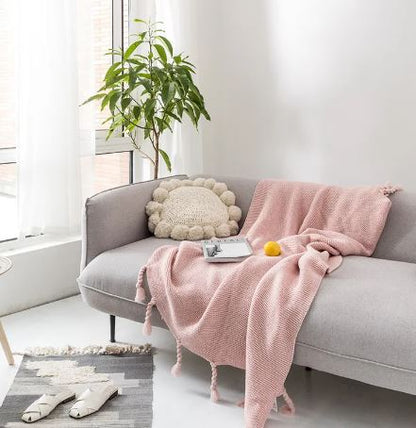 Cozy Knit Throw Blanket
