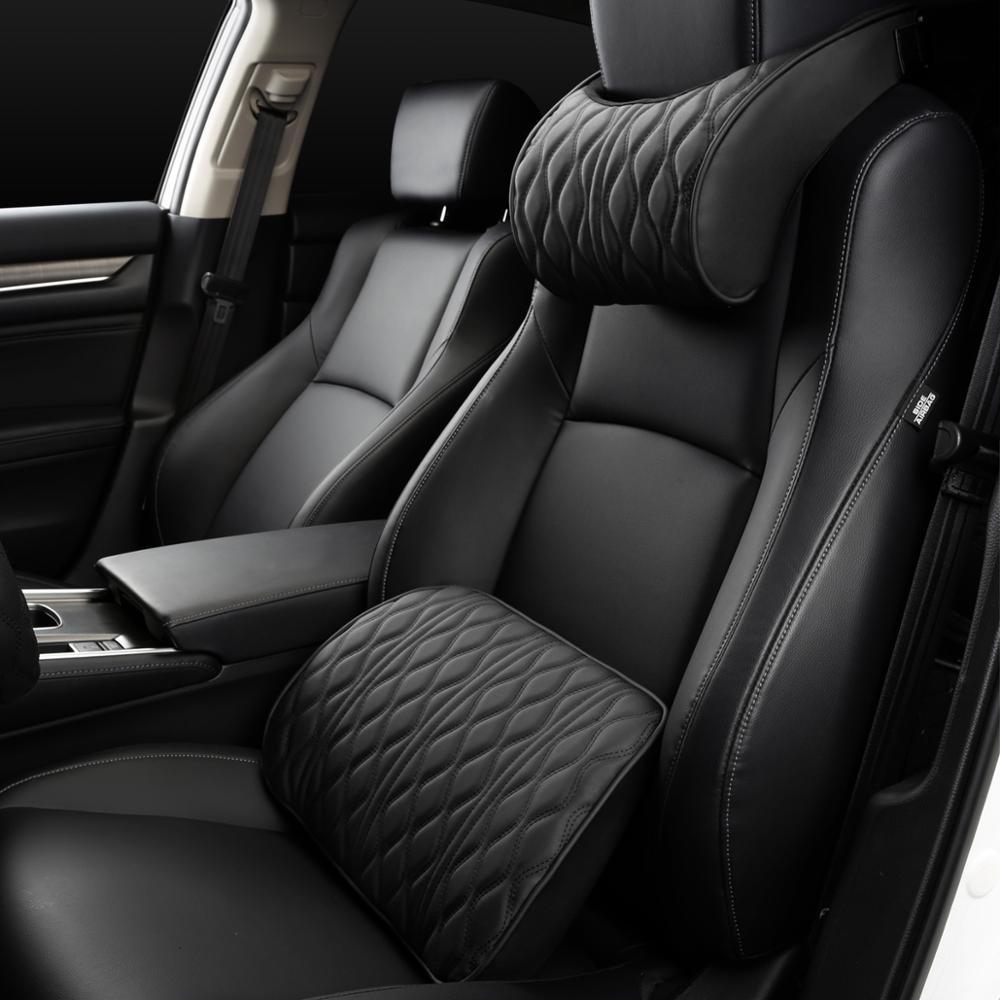 Universal Car Comfort Set: Headrest and Lumbar Support