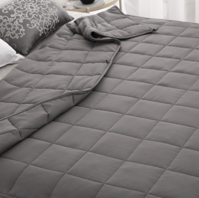Plaid Weighted Comforter