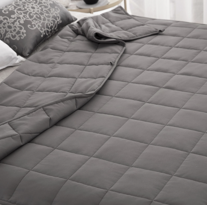 Plaid Weighted Comforter