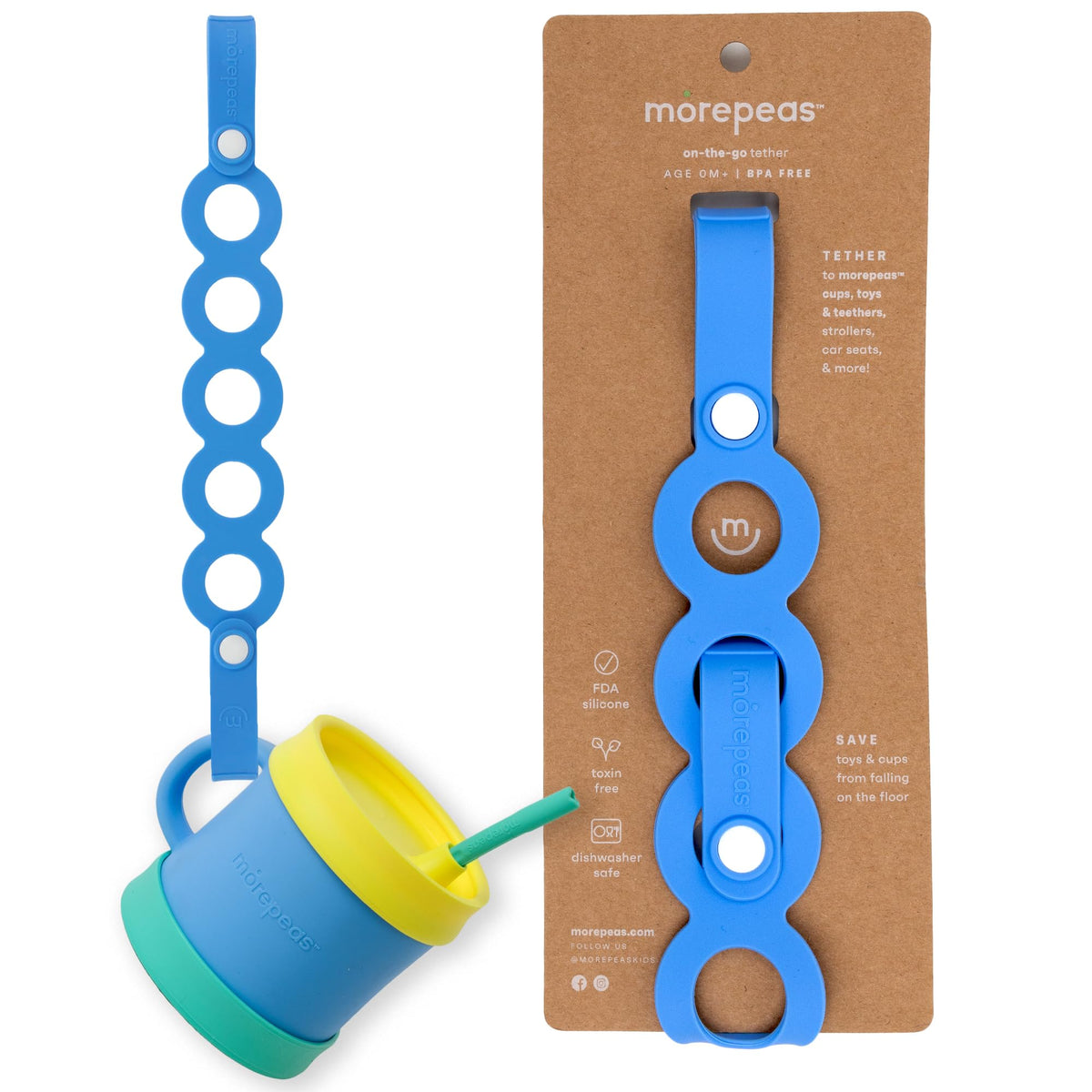 FlexiPeas Baby Gear Tether - Multipurpose Stretch Silicone