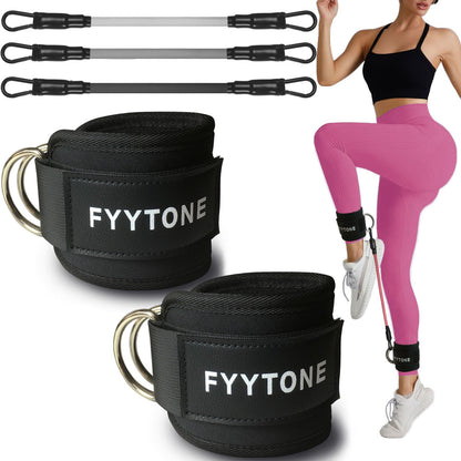 Ankle Gym Bands for Cable Workout - Women's Resistance Set