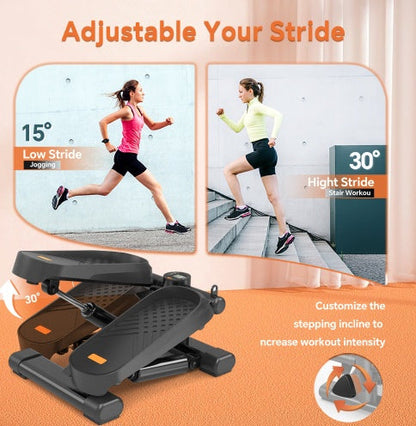 Home Office 330LBS Mini Stepper with Bands & Monitor