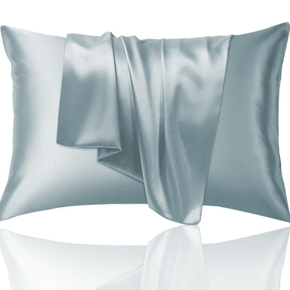 Netcken Soft Satin Pillowcase Duo - Haze Blue