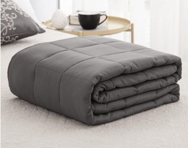 Plaid Weighted Comforter