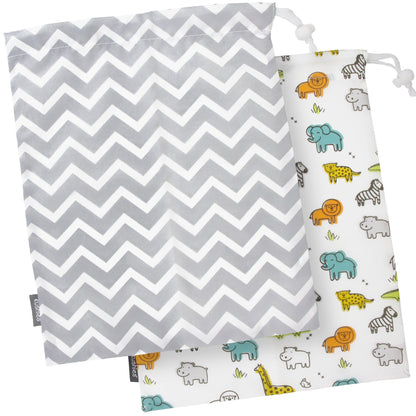 Kushies Baby 2 Piece On The Go Wet Bag Large