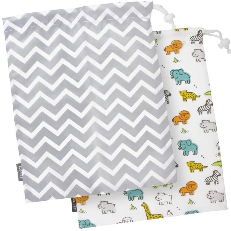 Kushies Baby 2 Piece On The Go Wet Bag Large