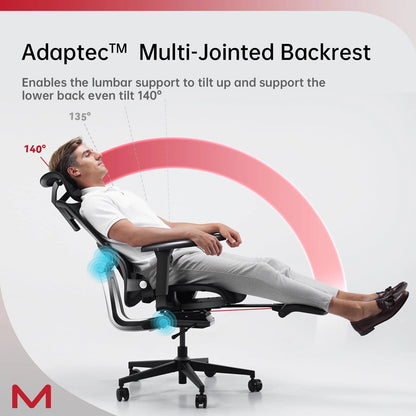 ErgoFlex Mesh Office Chair with Adjustable Footrest