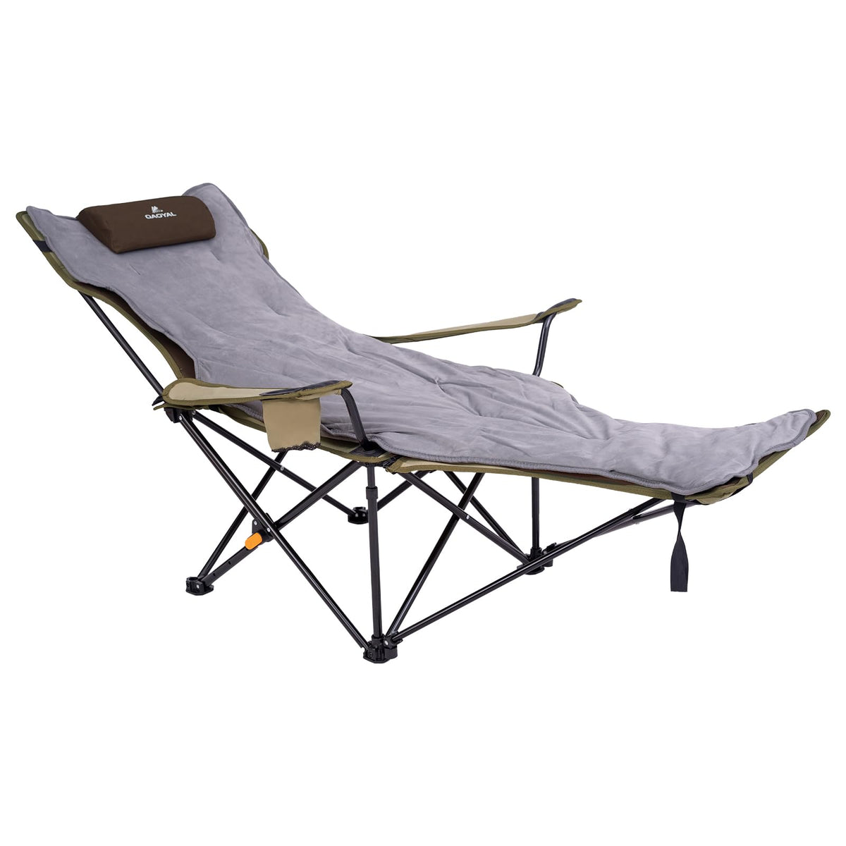 RelaxGlide 4-Position Lounger with Cushion (Khaki)
