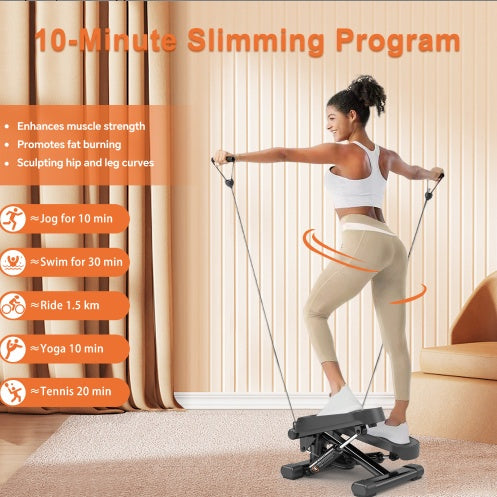 Home Office 330LBS Mini Stepper with Bands & Monitor