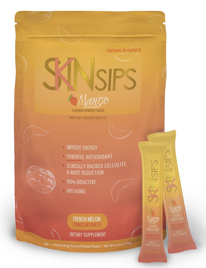 SkinSips Radiant Boost Sugar-Free Antioxidant Drink - Mango 30ct