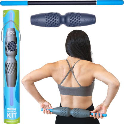 RAD Muscle Recovery Duo - Foam & Stick Rollers for Deep Tissue