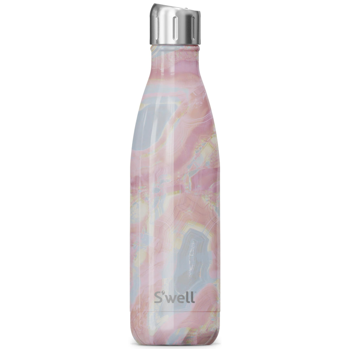 GeoRose 17oz Triple-Insulated Stainless Steel Water Bottle