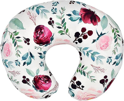 AOKLEY Soft Floral Nursing Pillow for Breastfeeding