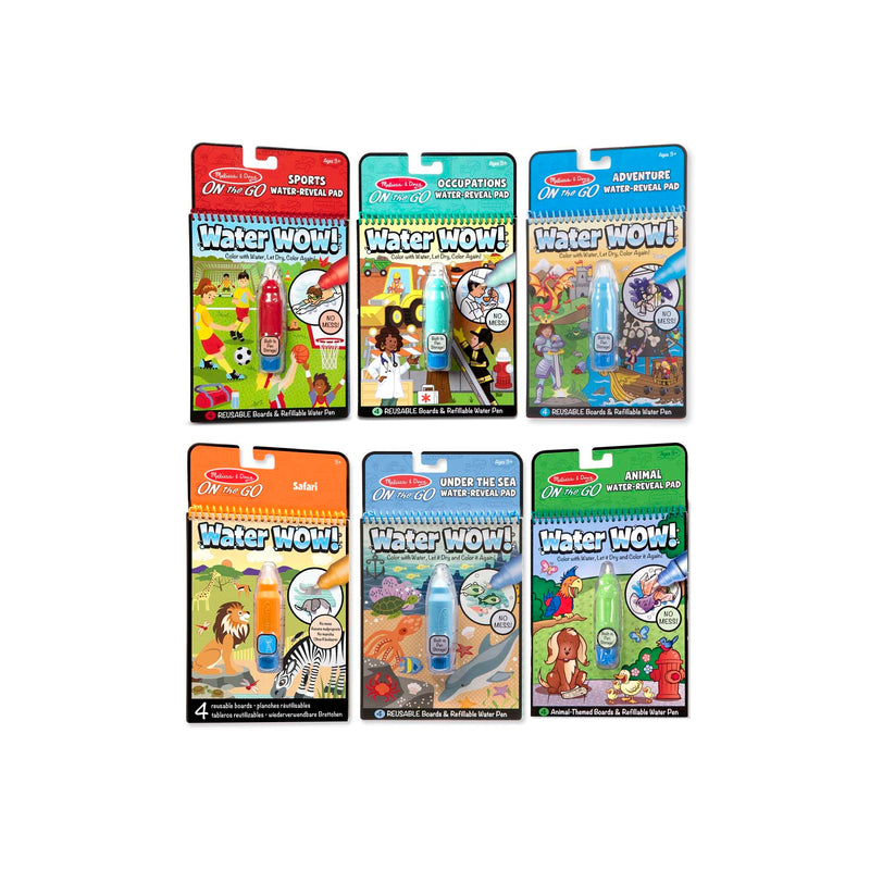 Melissa & Doug Water Wow! Adventure Activity Pad 6-Pack