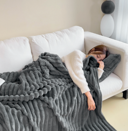 Rabbit Plush Anti-static Blanket