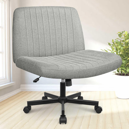 NEO CHAIR Armless Swivel Office Seat - Grey