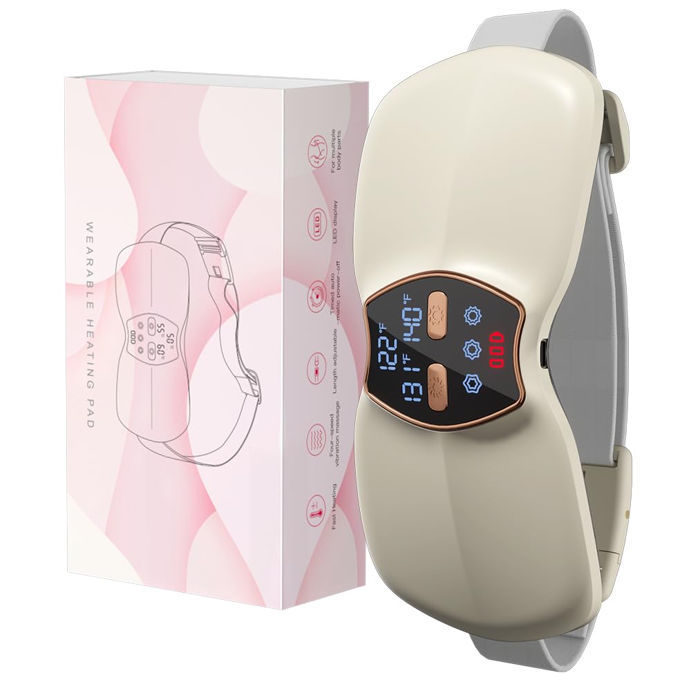 Cordless Menstrual Relief Pad with 3 Heat and Vibration Modes