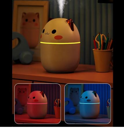 Silent Cat LED Humidifier - USB Aromatherapy Mist Device