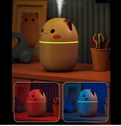 Silent Cat LED Humidifier - USB Aromatherapy Mist Device