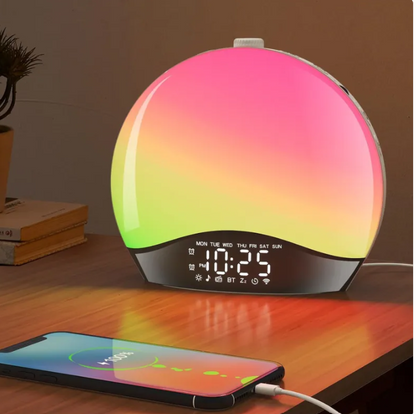 Sunrise Smart Alarm Clock – Bluetooth Wake-Up & Mood Lamp